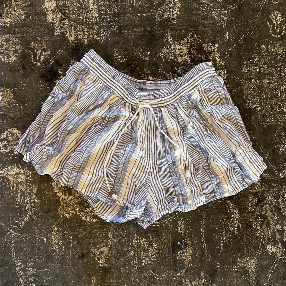 Gap Striped Drawstring Shorts, L